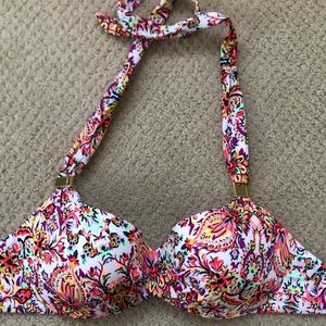 Victoria’s Secret paisley halter bikini top